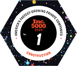 Inc. 5000 2024: No. 1 in construction among America’s fastest-growing private companies
