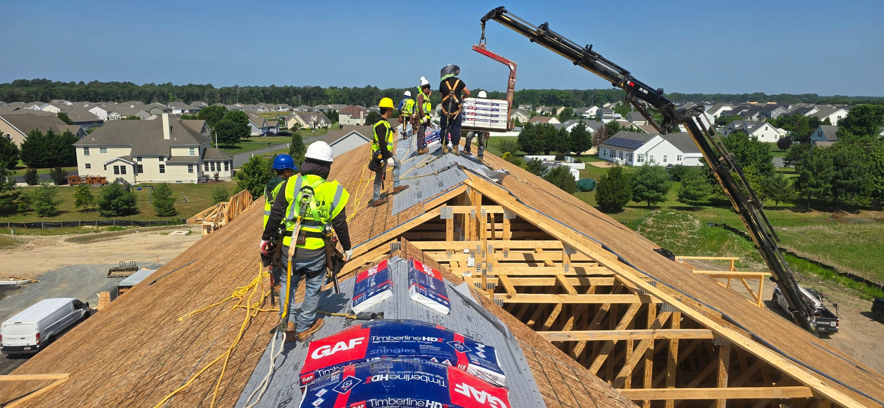Completed roofing project